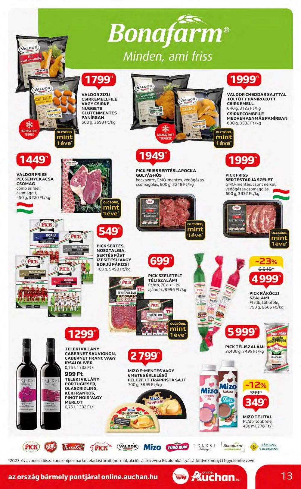 Auchan akciós újság Hipermarket 05.09–05.15 – 13. oldal