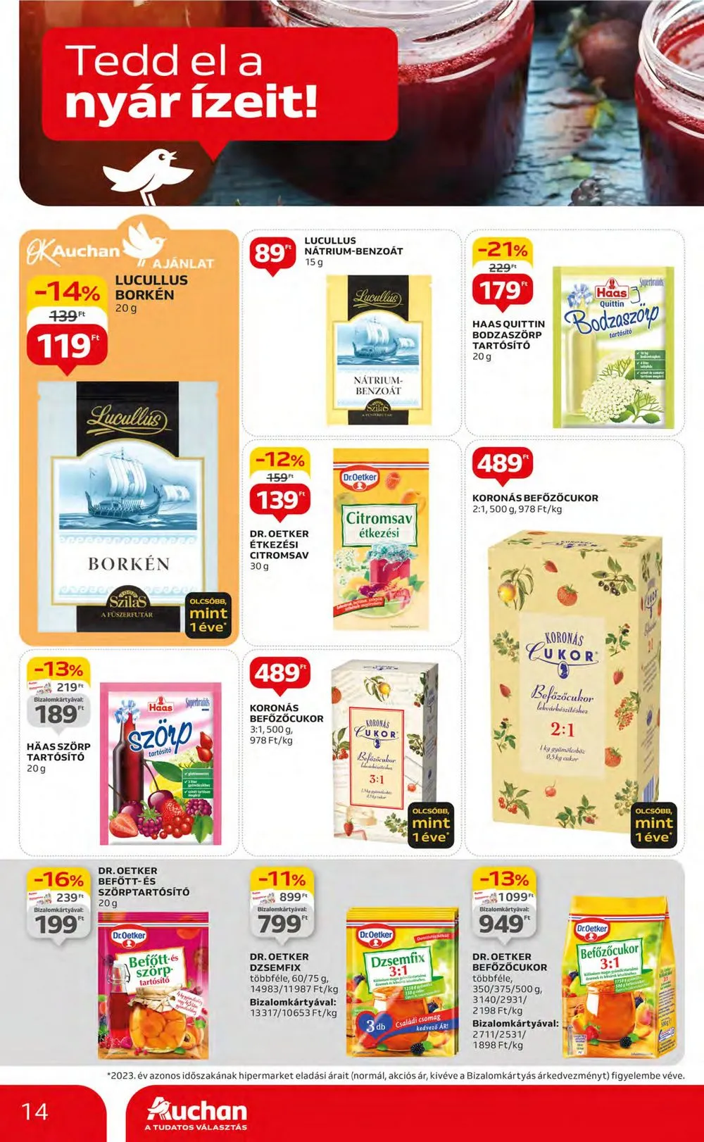 Auchan akciós újság Hipermarket 05.09–05.15 – 14. oldal