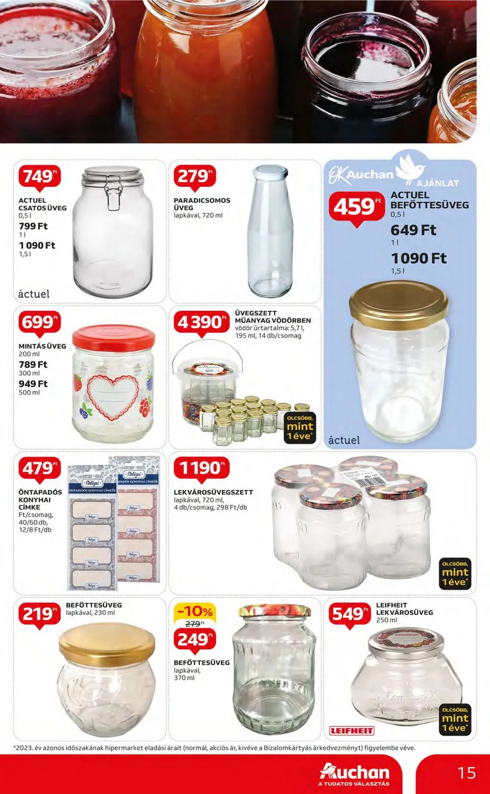 Auchan akciós újság Hipermarket 05.09–05.15 – 15. oldal