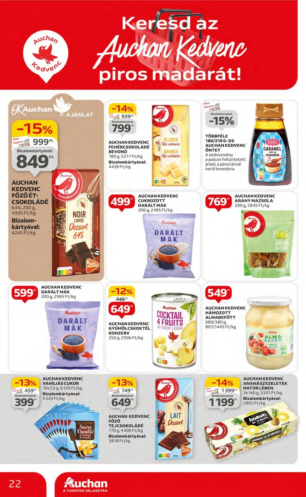 Auchan akciós újság Hipermarket 05.09–05.15 – 22. oldal