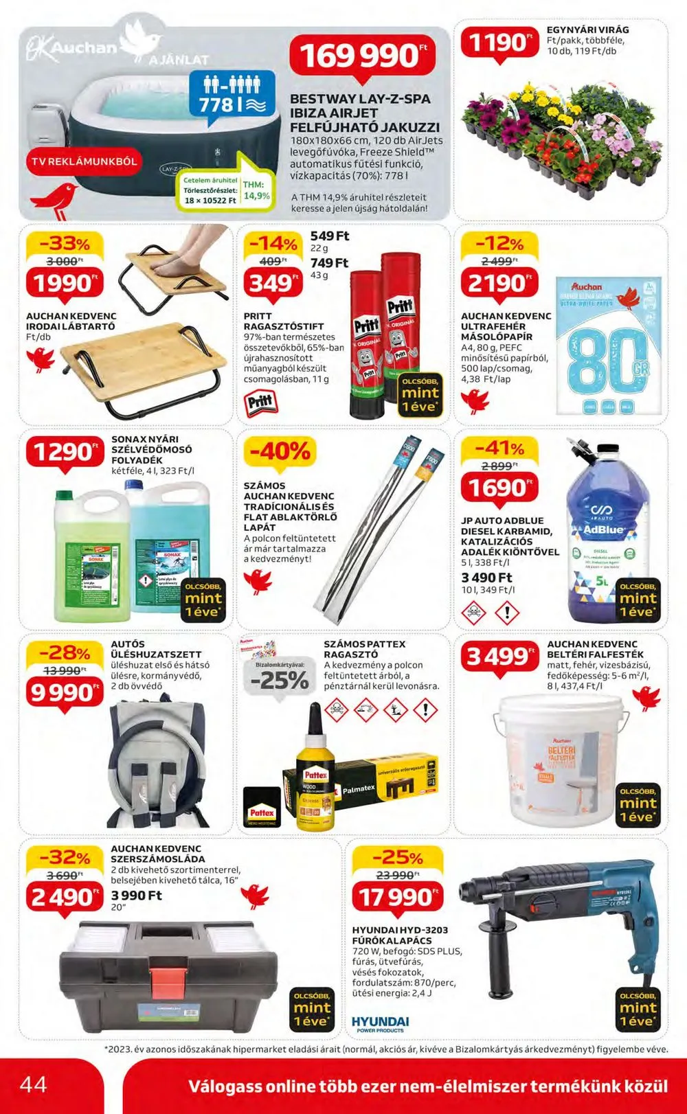 Auchan akciós újság Hipermarket 05.09–05.15 – 44. oldal