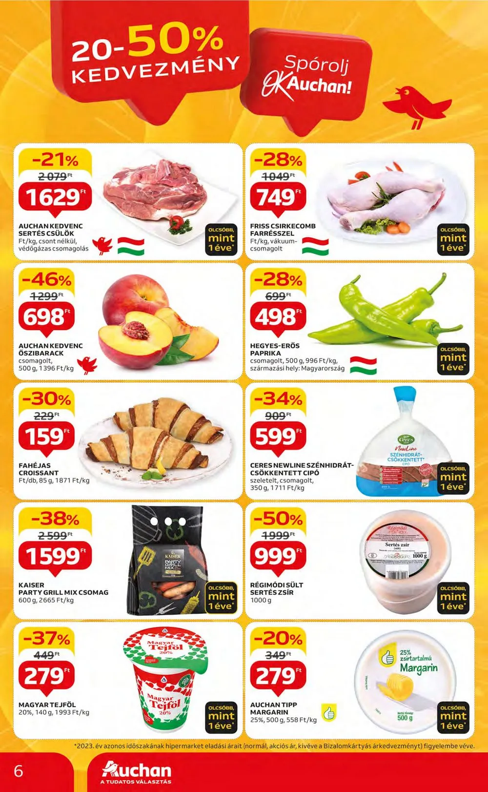 Auchan akciós újság Hipermarket 05.09–05.15 – 6. oldal