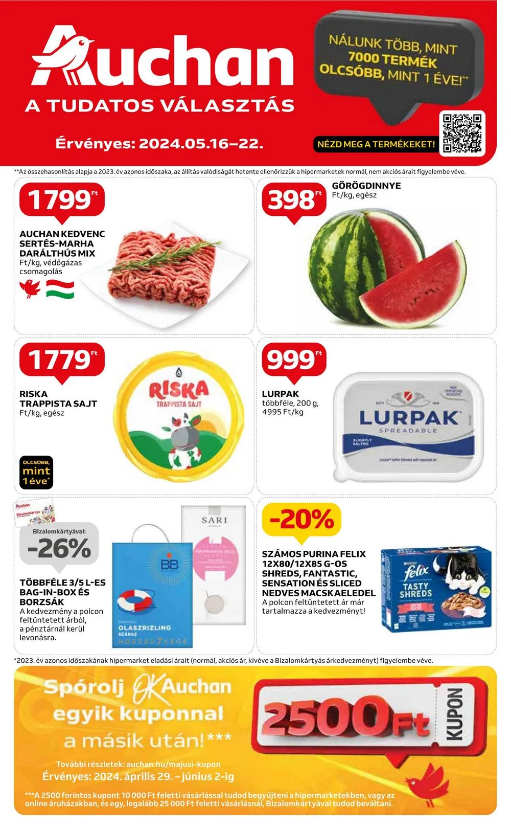 Auchan akciós újság Hipermarket 05.16–05.22