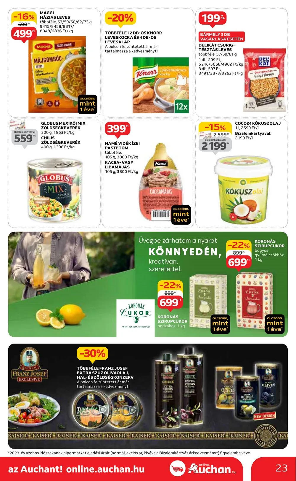 Auchan akciós újság Hipermarket 05.16–05.22 – 23. oldal