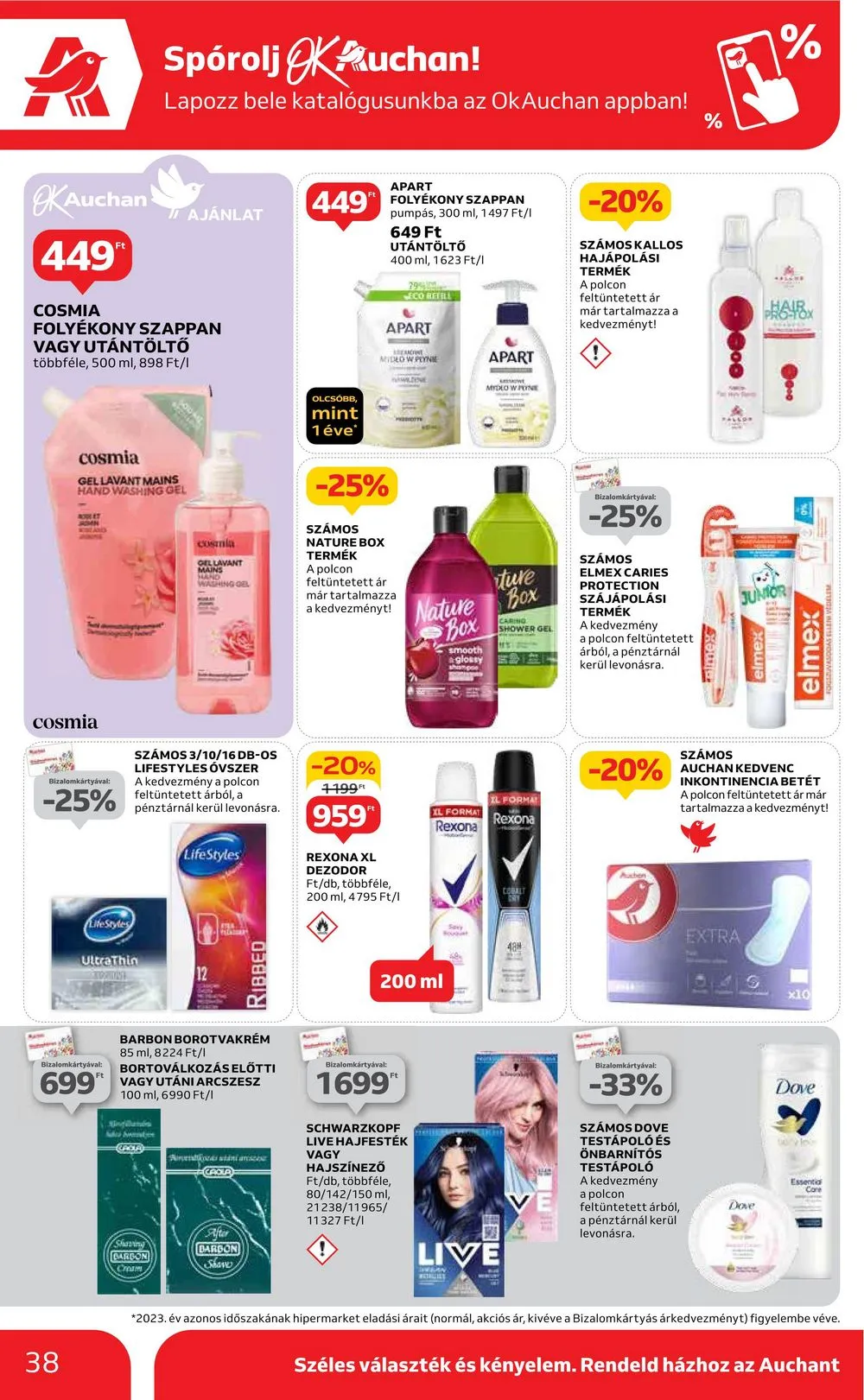 Auchan akciós újság Hipermarket 05.16–05.22 – 38. oldal