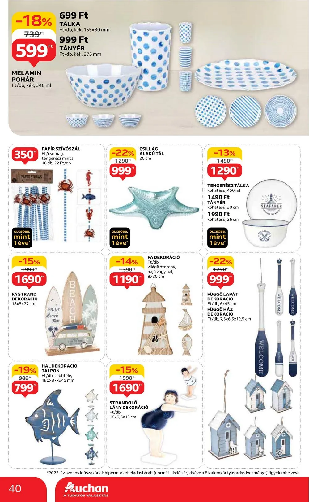 Auchan akciós újság Hipermarket 05.16–05.22 – 40. oldal