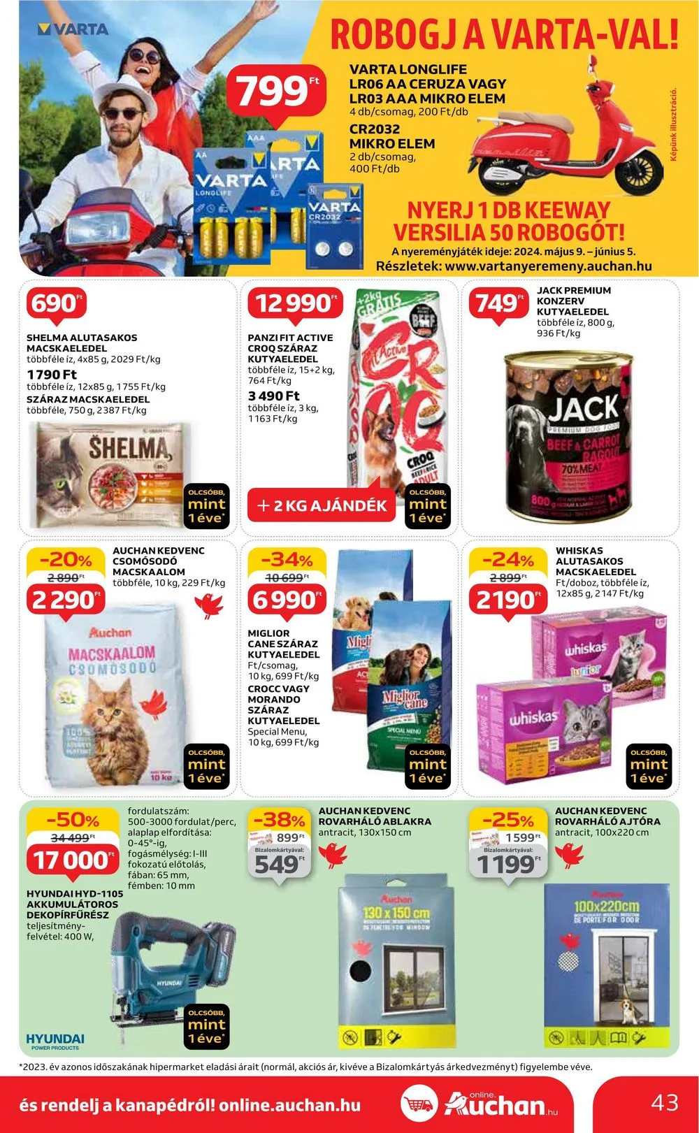 Auchan akciós újság Hipermarket 05.16–05.22 – 43. oldal