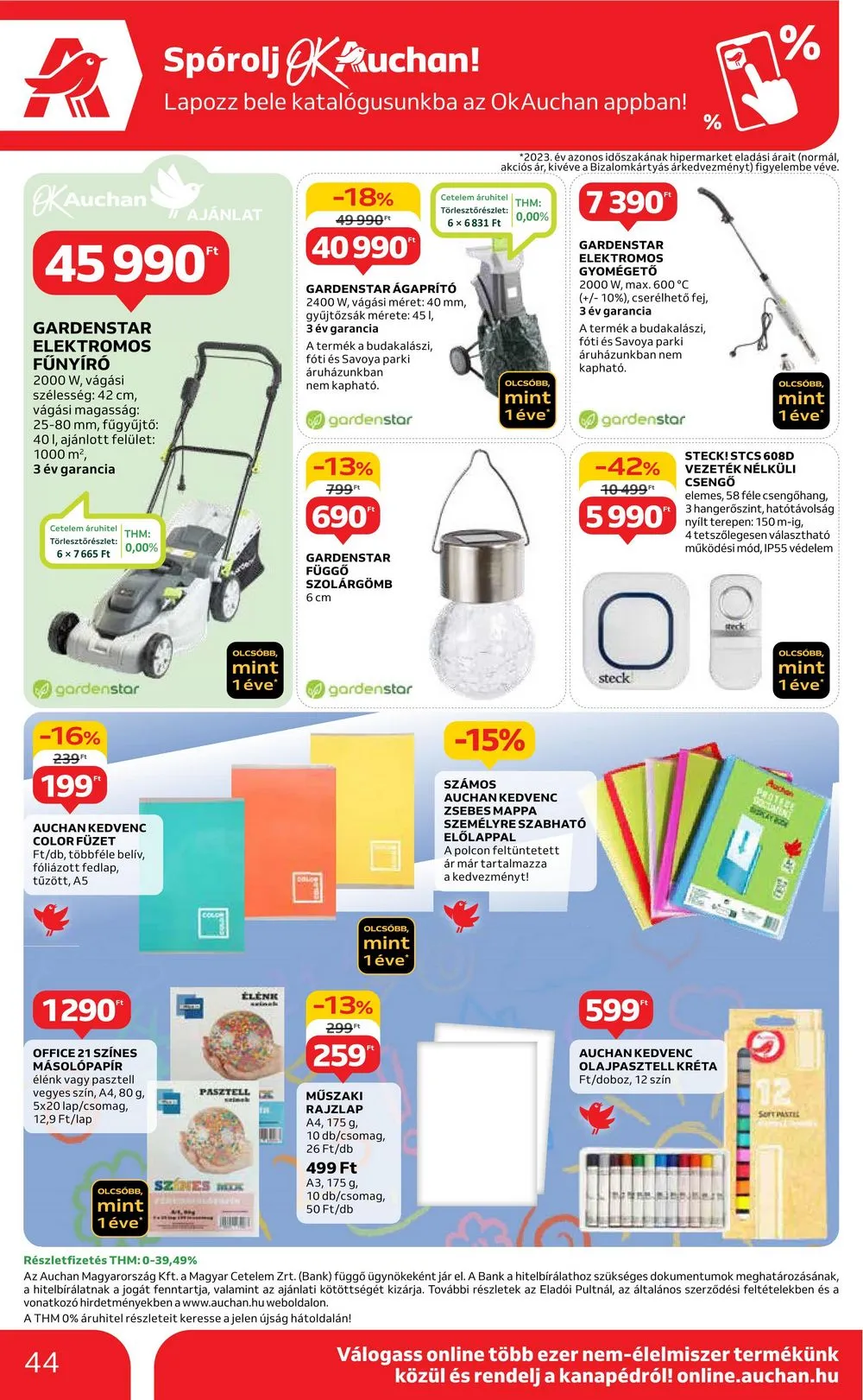 Auchan akciós újság Hipermarket 05.16–05.22 – 44. oldal