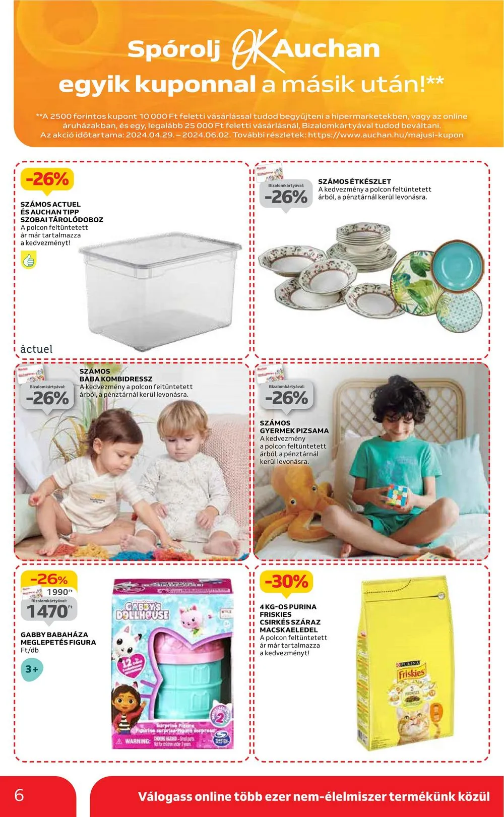 Auchan akciós újság Hipermarket 05.16–05.22 – 6. oldal