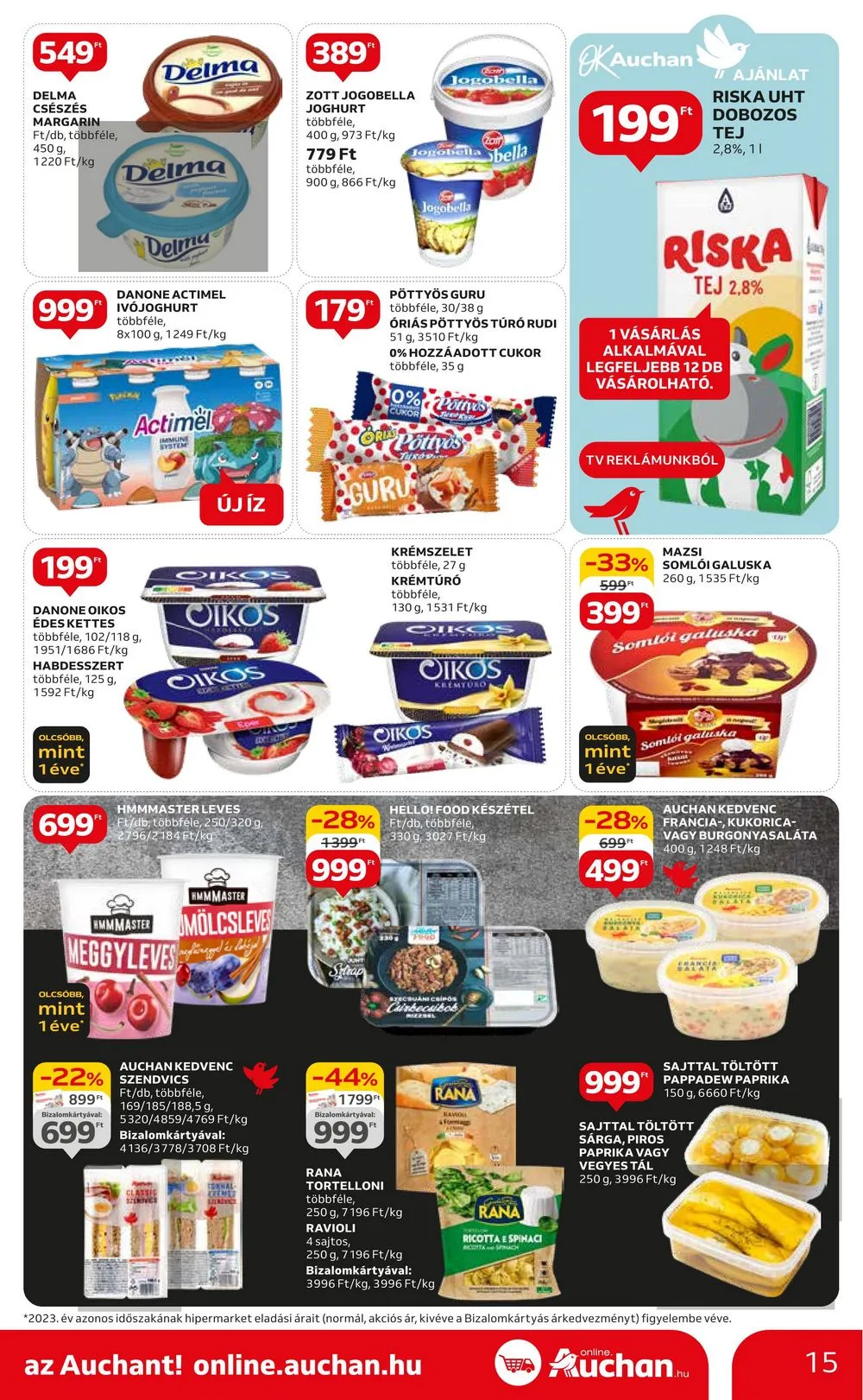 Auchan akciós újság Hipermarket 05.23–05.29 – 15. oldal