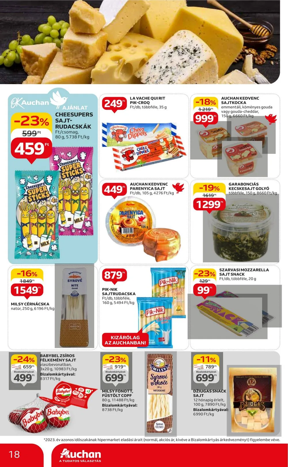 Auchan akciós újság Hipermarket 05.23–05.29 – 18. oldal