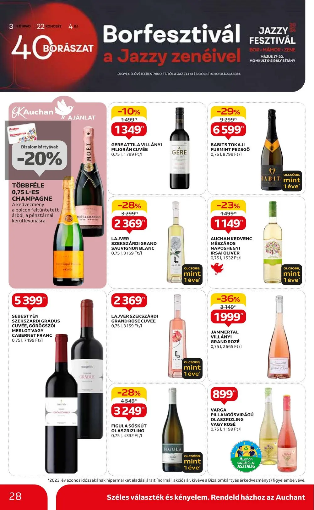 Auchan akciós újság Hipermarket 05.23–05.29 – 28. oldal