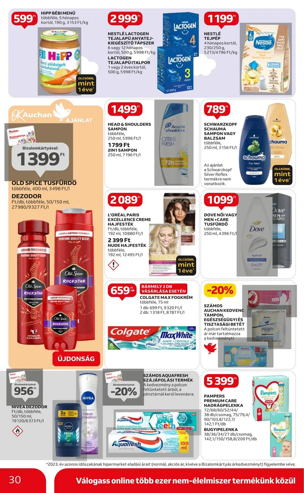 Auchan akciós újság Hipermarket 05.23–05.29 – 30. oldal