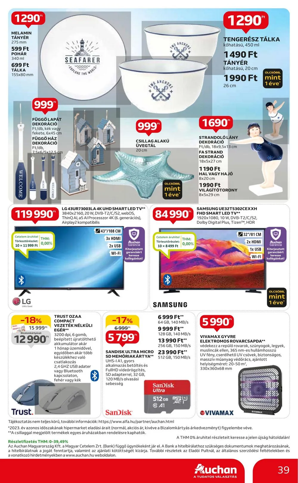Auchan akciós újság Hipermarket 05.23–05.29 – 39. oldal