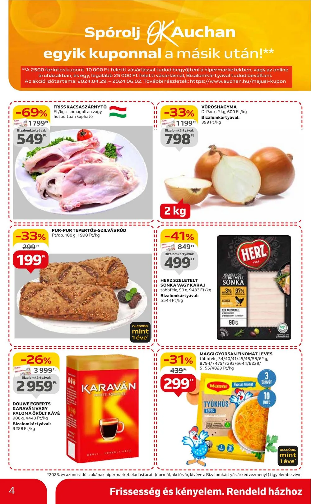 Auchan akciós újság Hipermarket 05.23–05.29 – 4. oldal