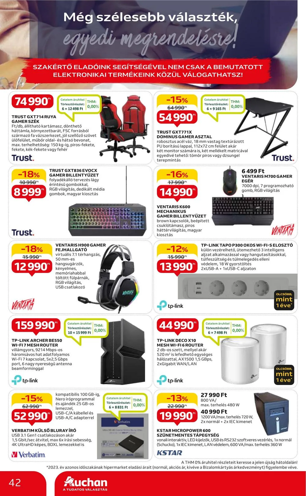 Auchan akciós újság Hipermarket 05.23–05.29 – 42. oldal