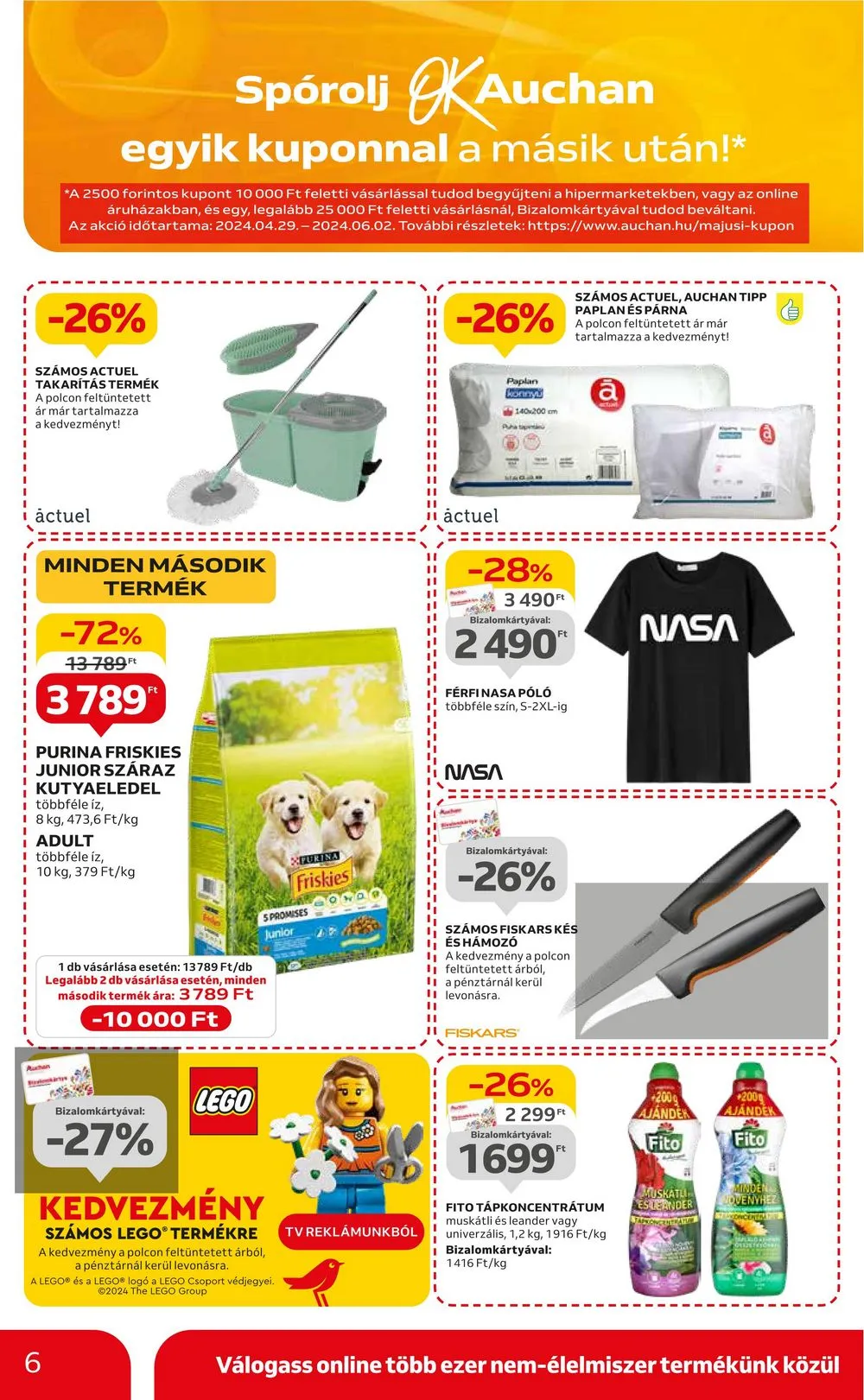 Auchan akciós újság Hipermarket 05.23–05.29 – 6. oldal