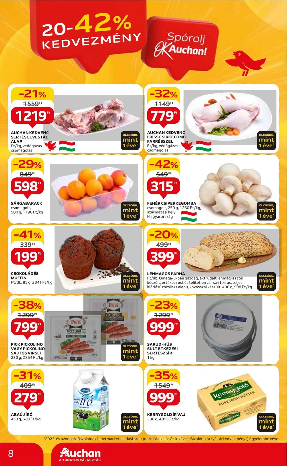 Auchan akciós újság Hipermarket 05.23–05.29 – 8. oldal