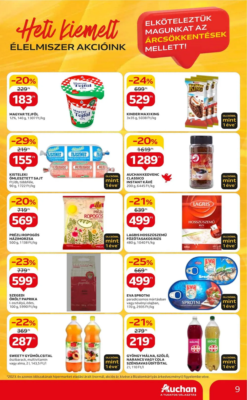 Auchan akciós újság Hipermarket 05.23–05.29 – 9. oldal