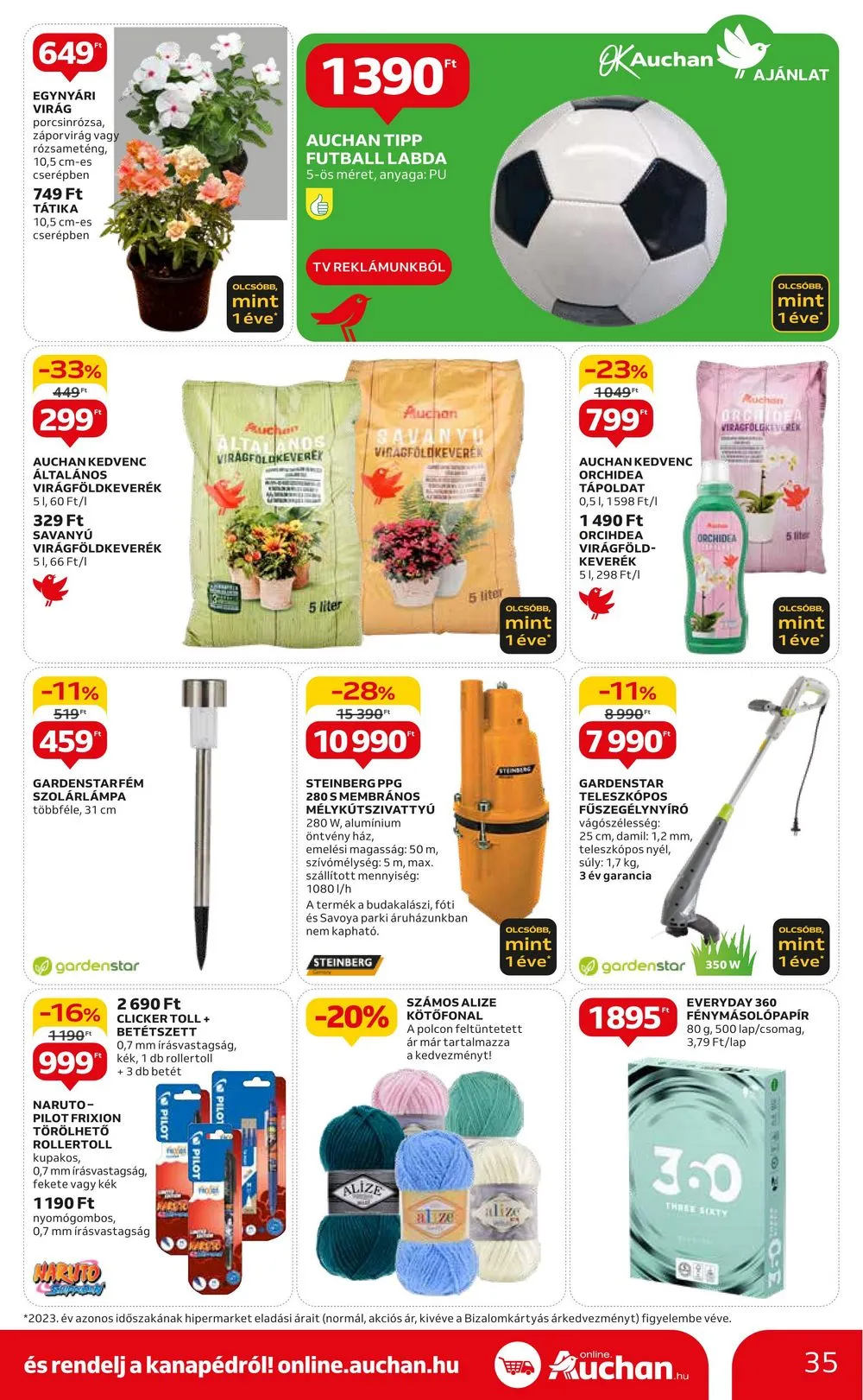 Auchan akciós újság Hipermarket 06.06–06.12 – 35. oldal