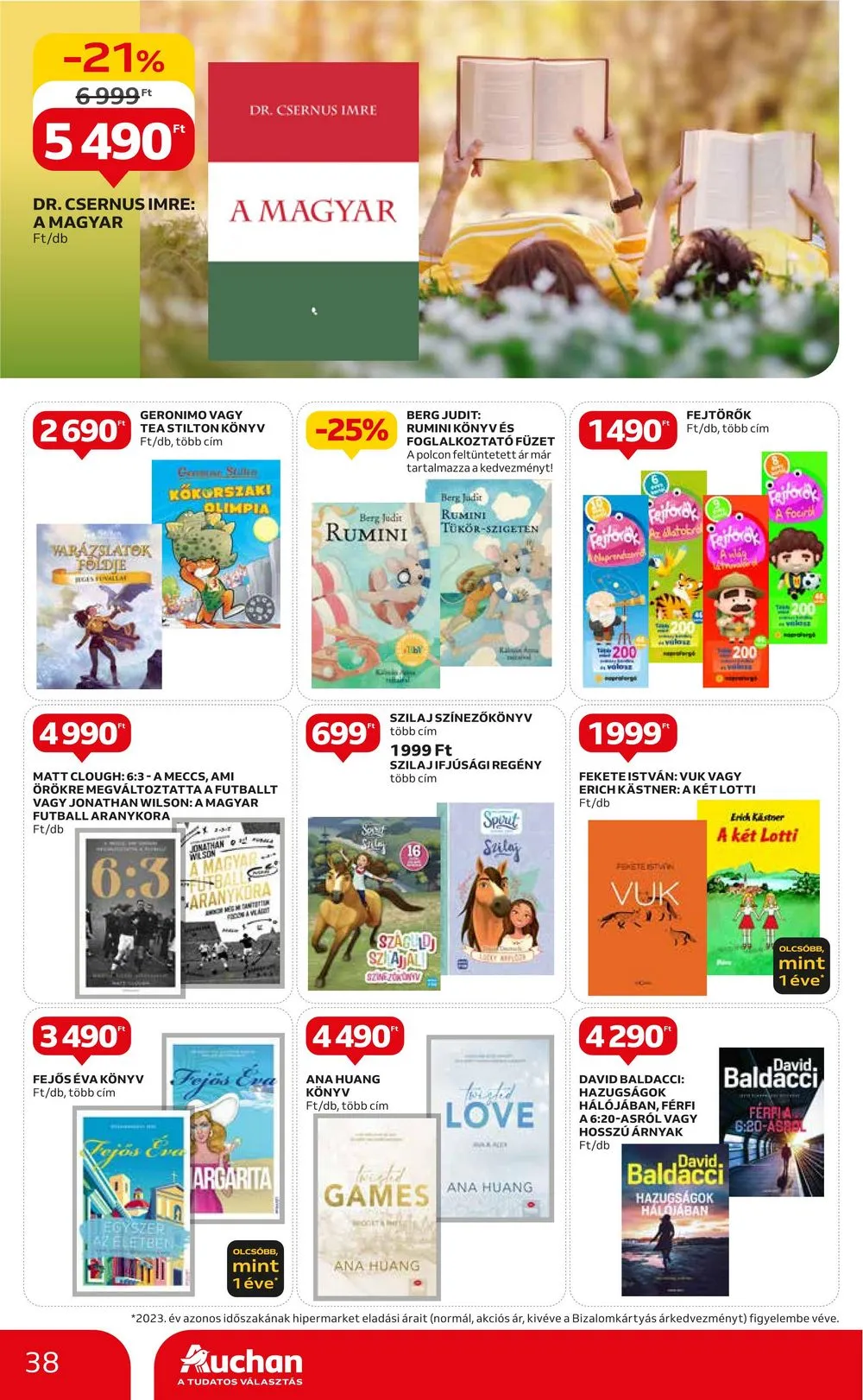 Auchan akciós újság Hipermarket 06.06–06.12 – 38. oldal