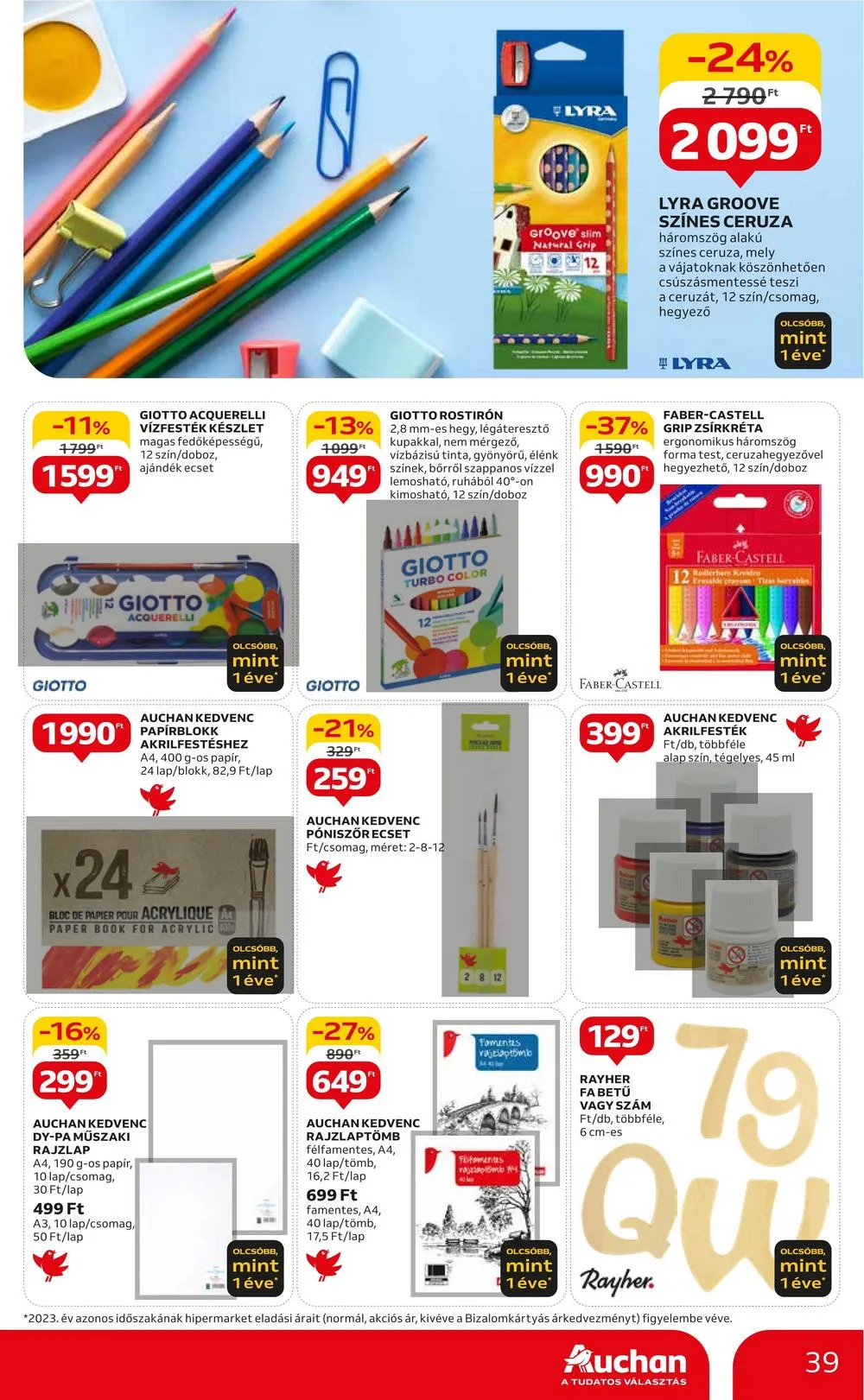 Auchan akciós újság Hipermarket 06.06–06.12 – 39. oldal