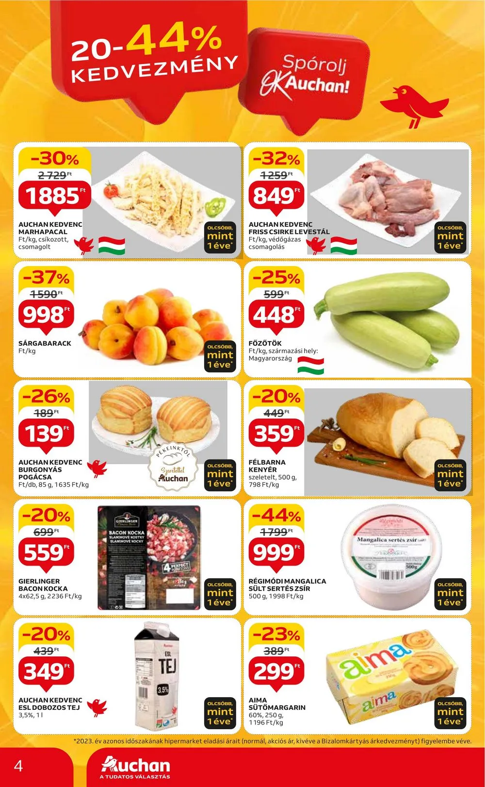Auchan akciós újság Hipermarket 06.06–06.12 – 4. oldal