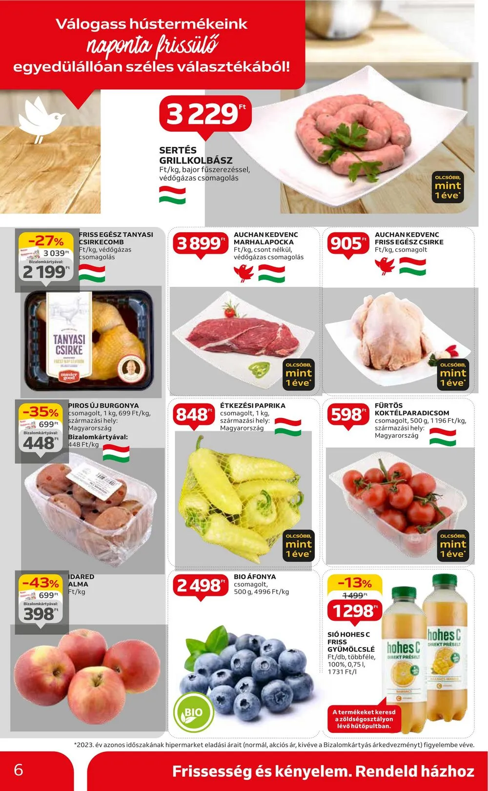 Auchan akciós újság Hipermarket 06.06–06.12 – 6. oldal