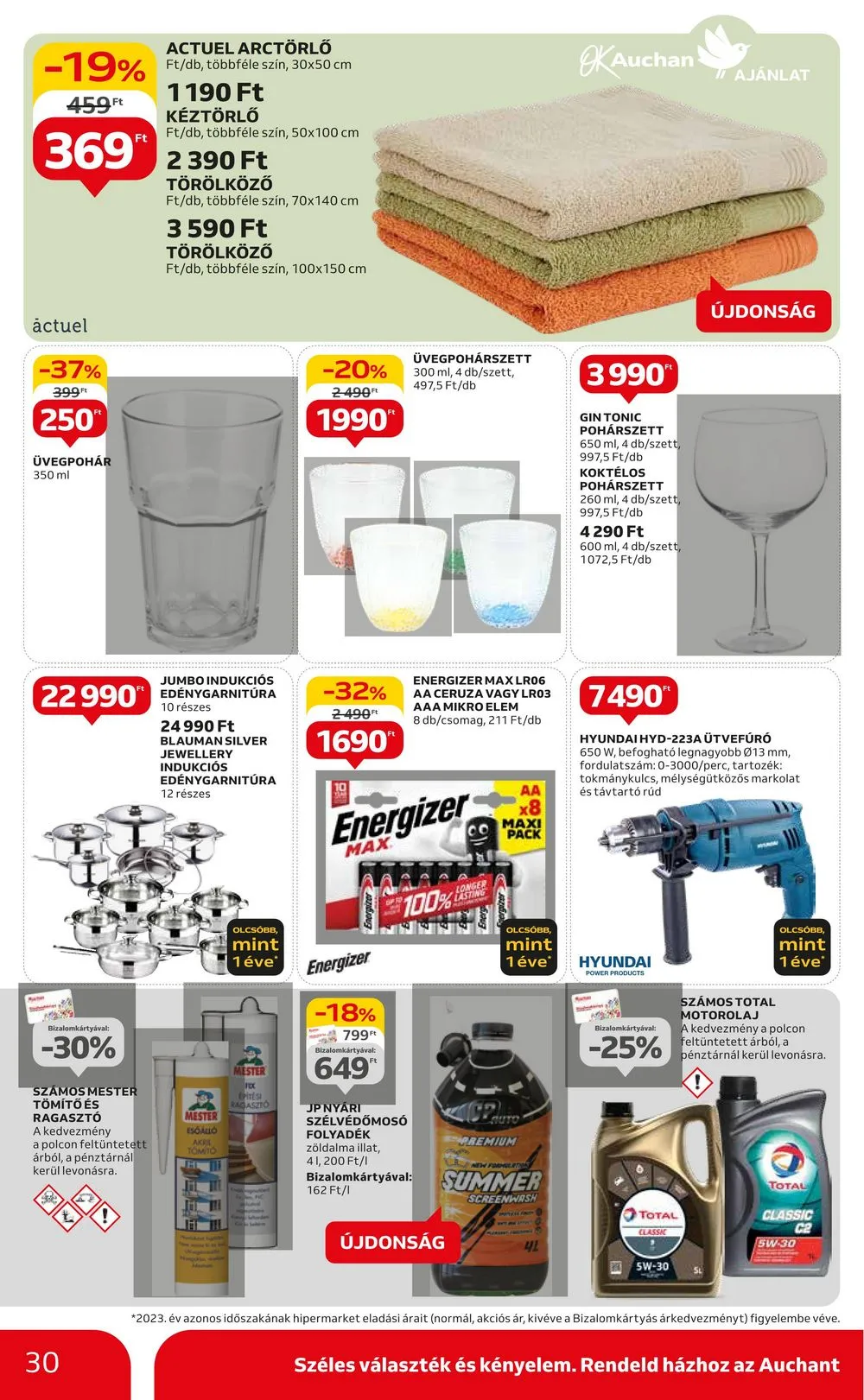 Auchan akciós újság Hipermarket 06.13–06.20 – 30. oldal