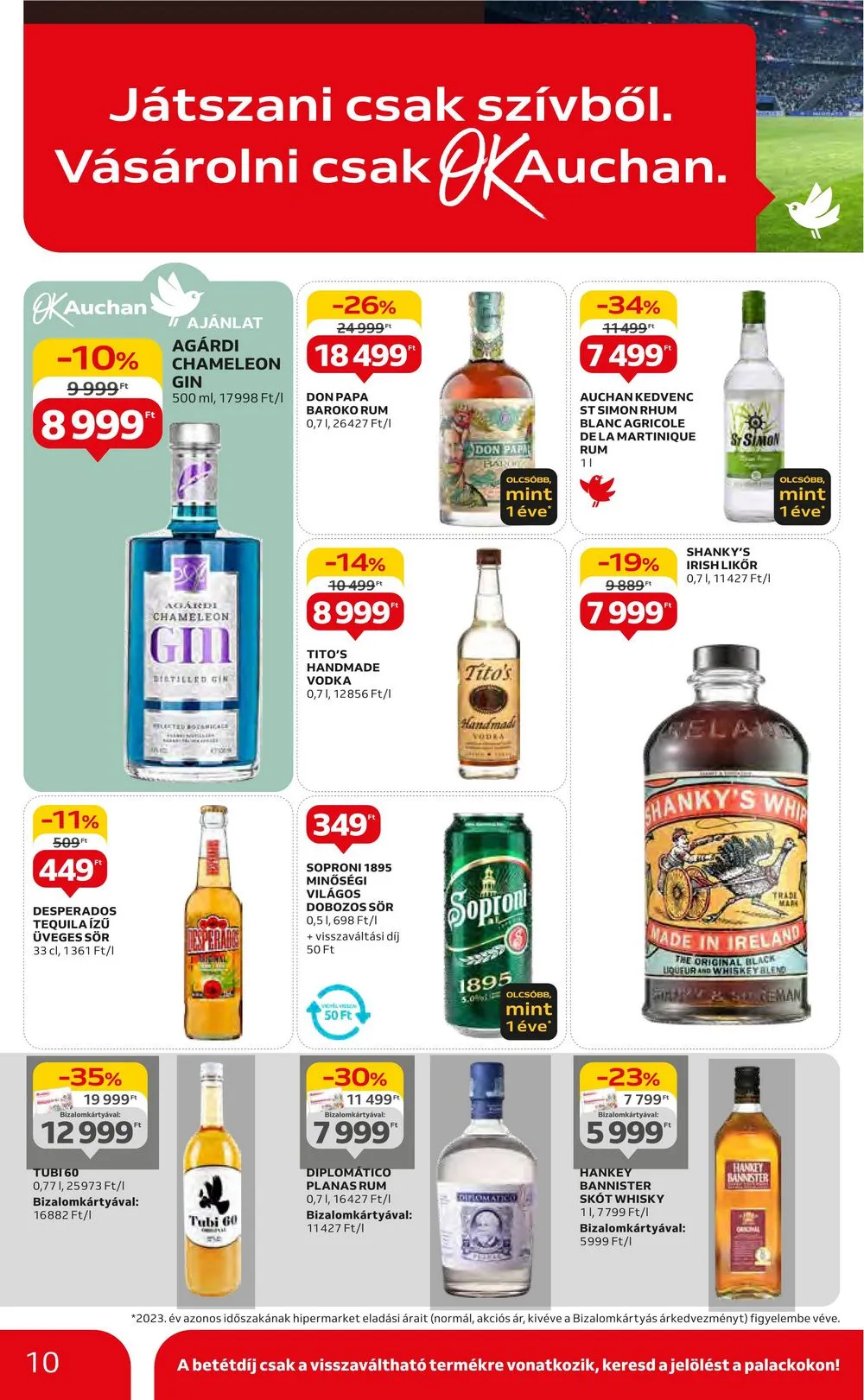 Auchan akciós újság Hipermarket 06.20–06.27 – 10. oldal