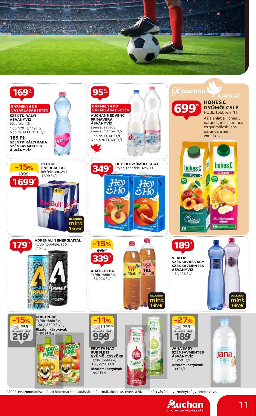Auchan akciós újság Hipermarket 06.20–06.27 – 11. oldal