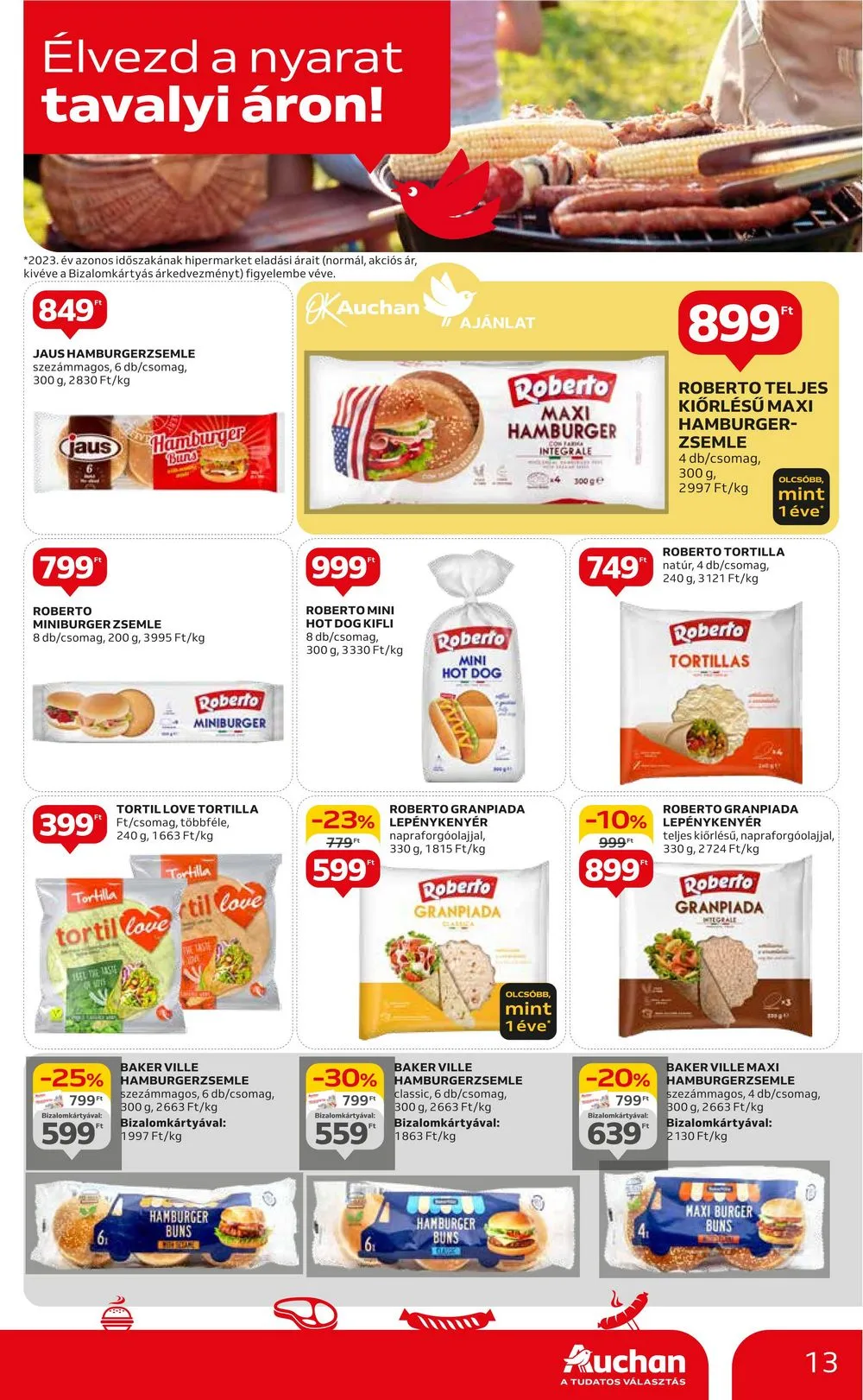 Auchan akciós újság Hipermarket 06.20–06.27 – 13. oldal