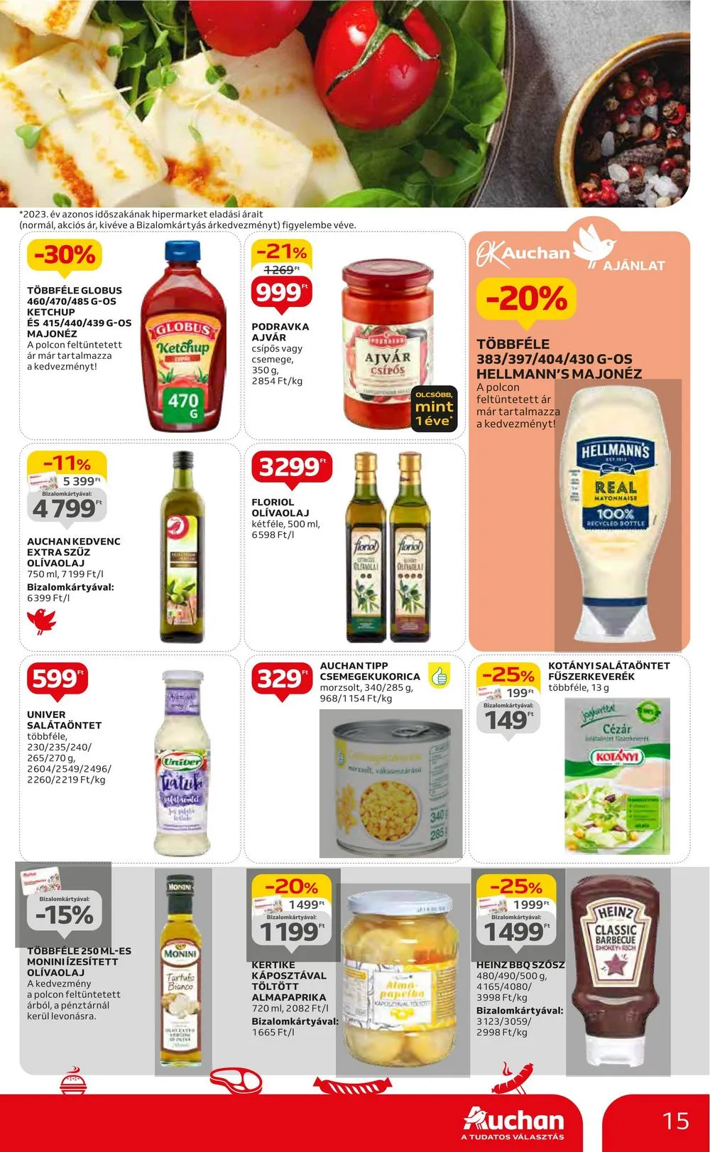 Auchan akciós újság Hipermarket 06.20–06.27 – 15. oldal