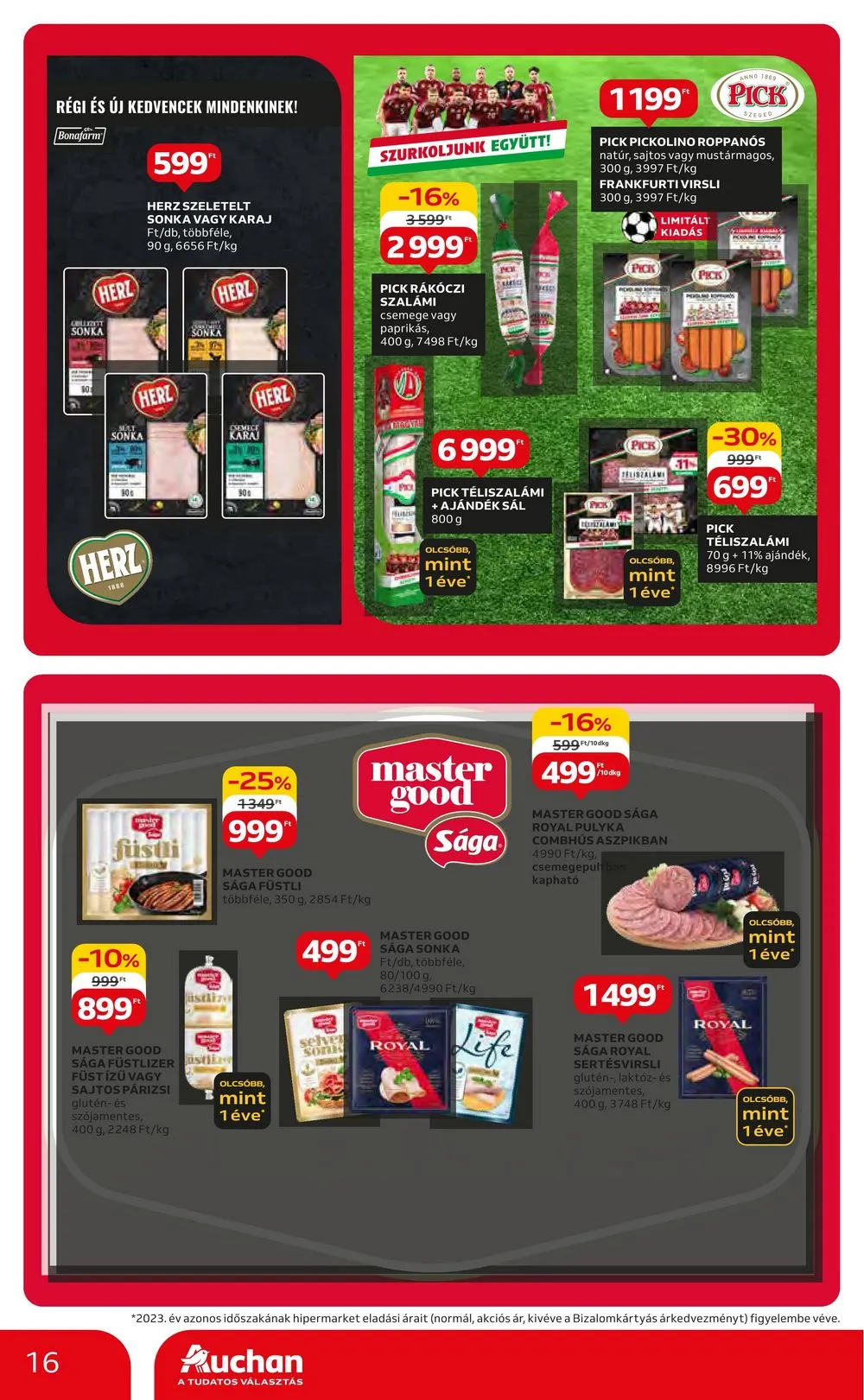 Auchan akciós újság Hipermarket 06.20–06.27 – 16. oldal
