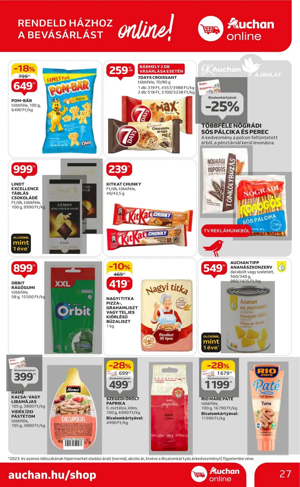 Auchan akciós újság Hipermarket 06.20–06.27 – 27. oldal