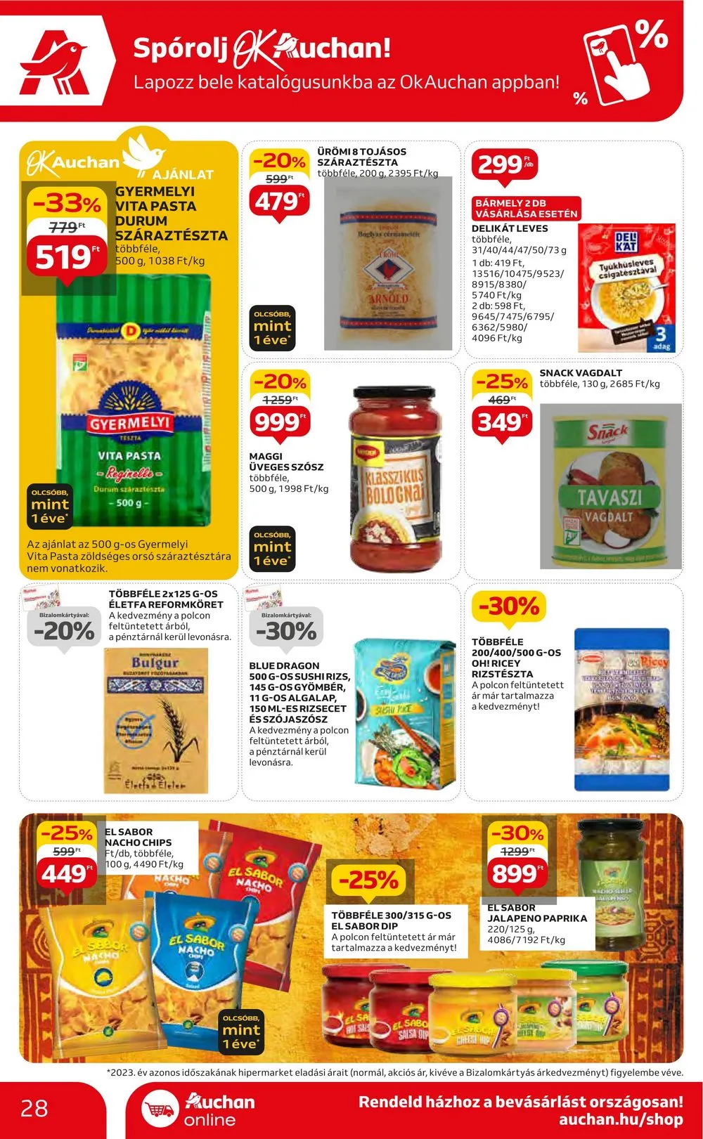 Auchan akciós újság Hipermarket 06.20–06.27 – 28. oldal