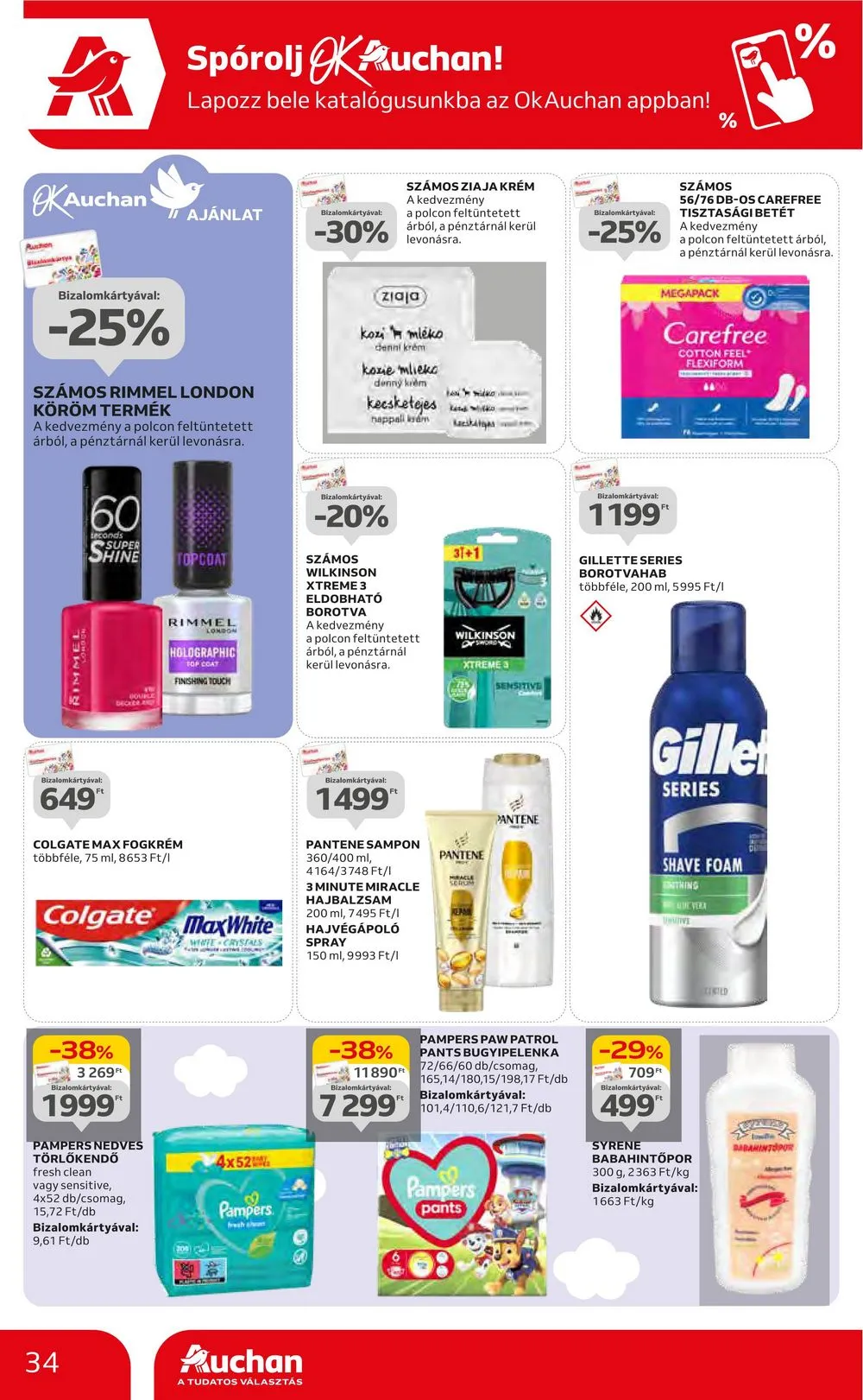 Auchan akciós újság Hipermarket 06.20–06.27 – 34. oldal