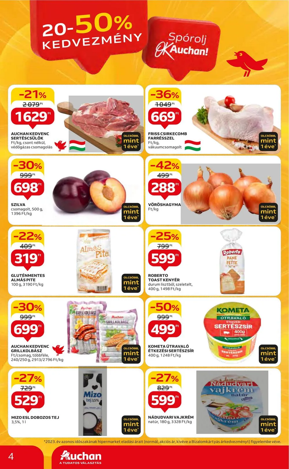 Auchan akciós újság Hipermarket 06.20–06.27 – 4. oldal