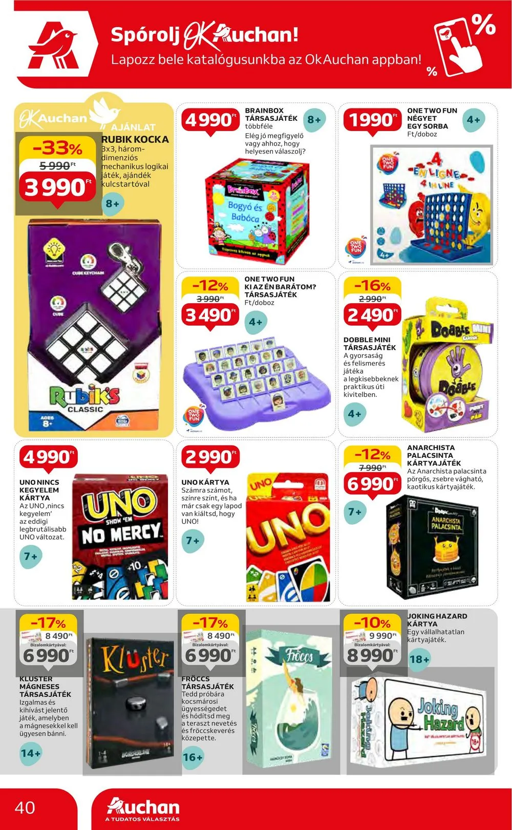 Auchan akciós újság Hipermarket 06.20–06.27 – 40. oldal
