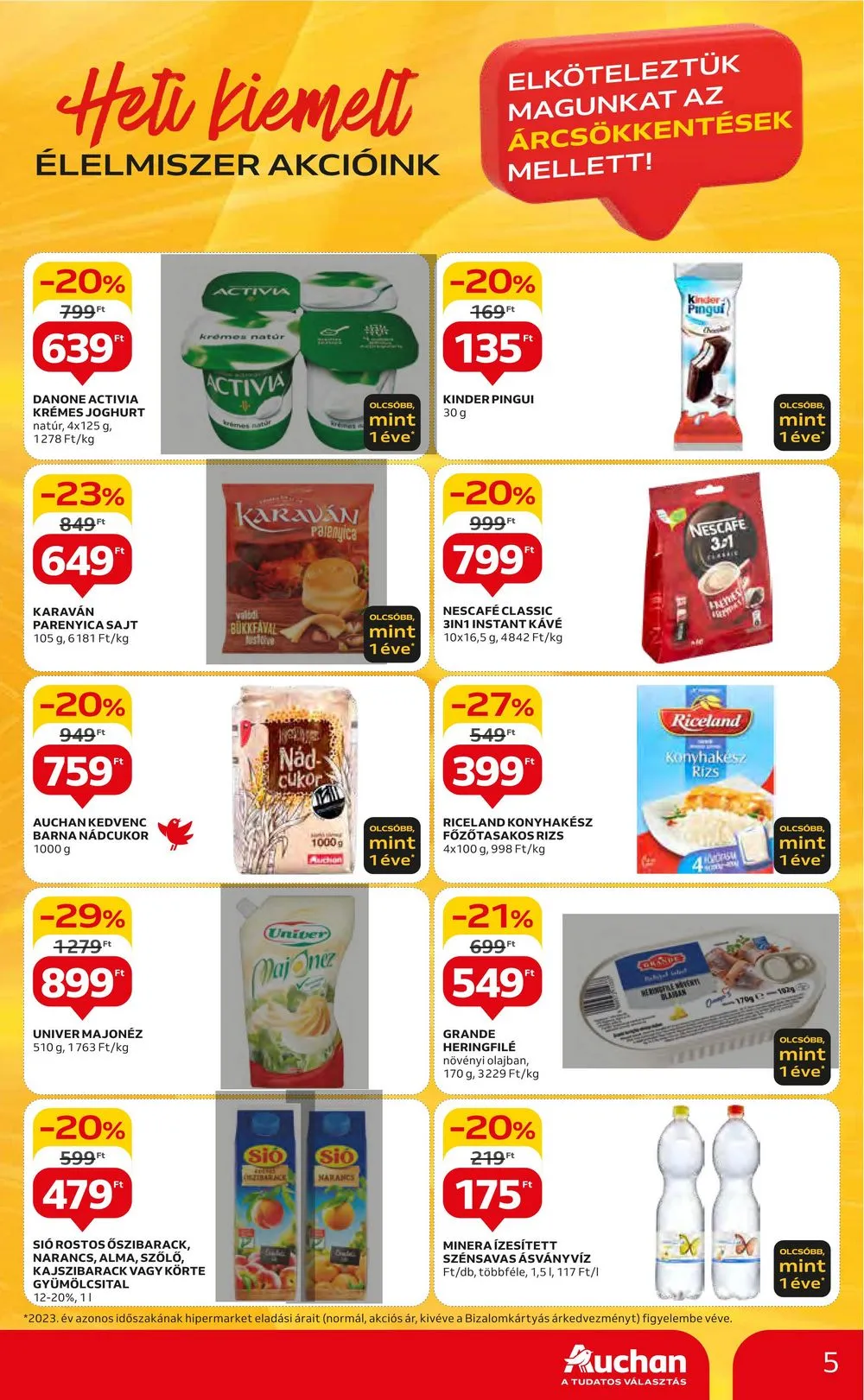 Auchan akciós újság Hipermarket 06.20–06.27 – 5. oldal