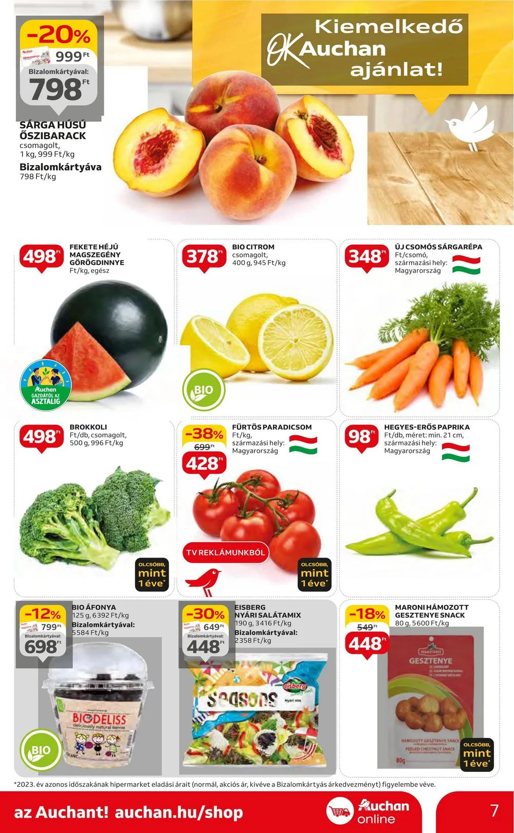 Auchan akciós újság Hipermarket 06.20–06.27 – 7. oldal