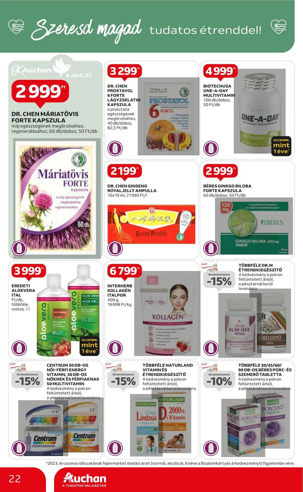 Auchan akciós újság Hipermarket 07.04–07.10 – 22. oldal
