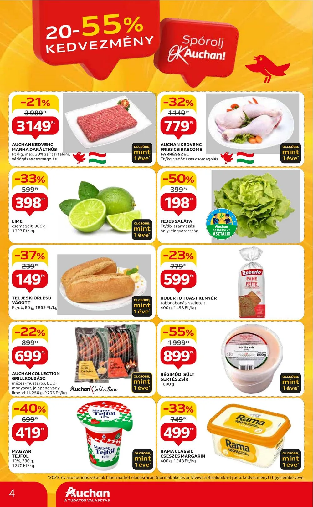 Auchan akciós újság Hipermarket 07.04–07.10 – 4. oldal