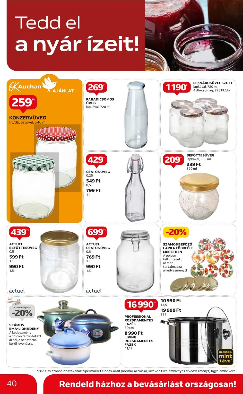 Auchan akciós újság Hipermarket 07.04–07.10 – 40. oldal
