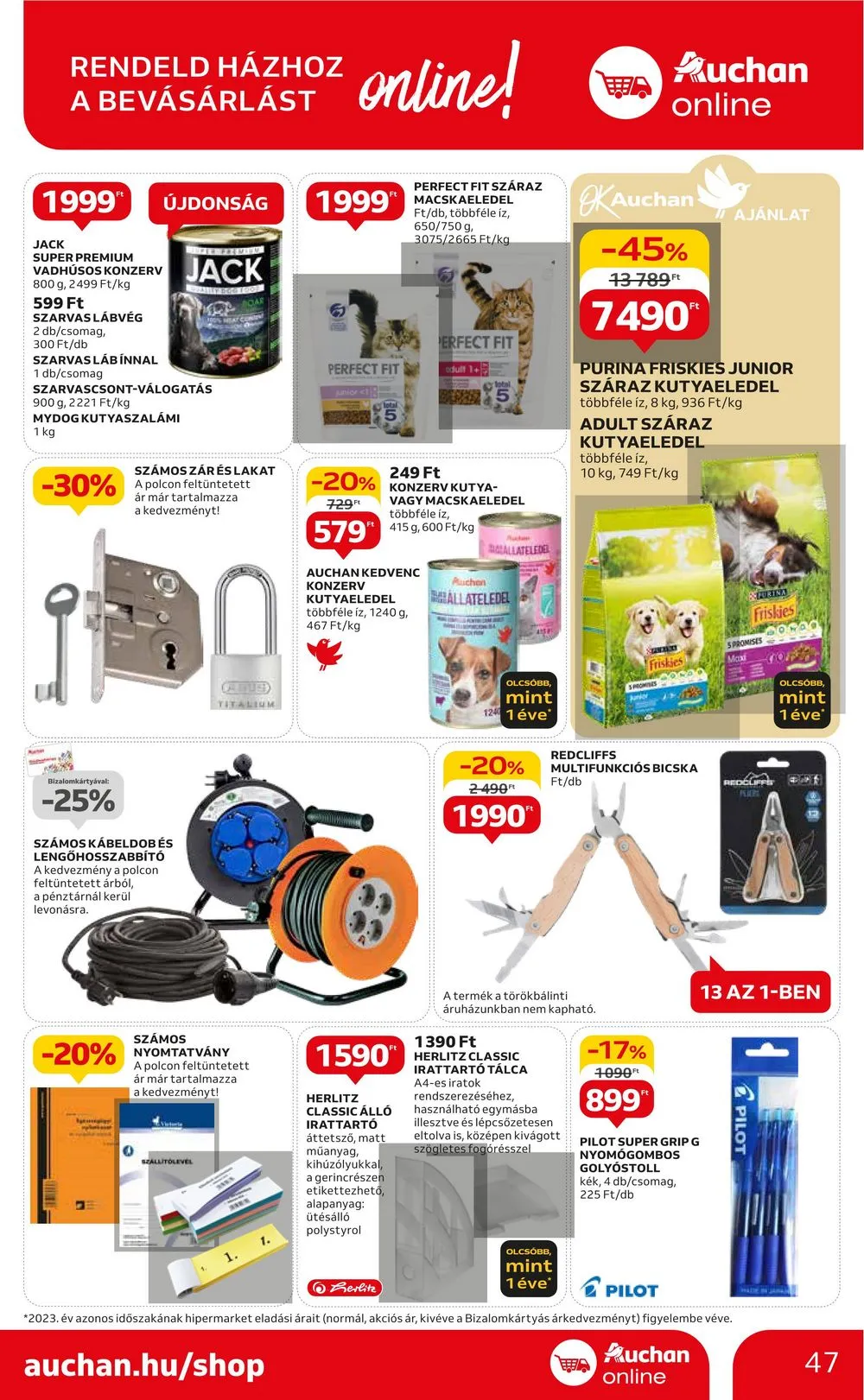 Auchan akciós újság Hipermarket 07.04–07.10 – 47. oldal