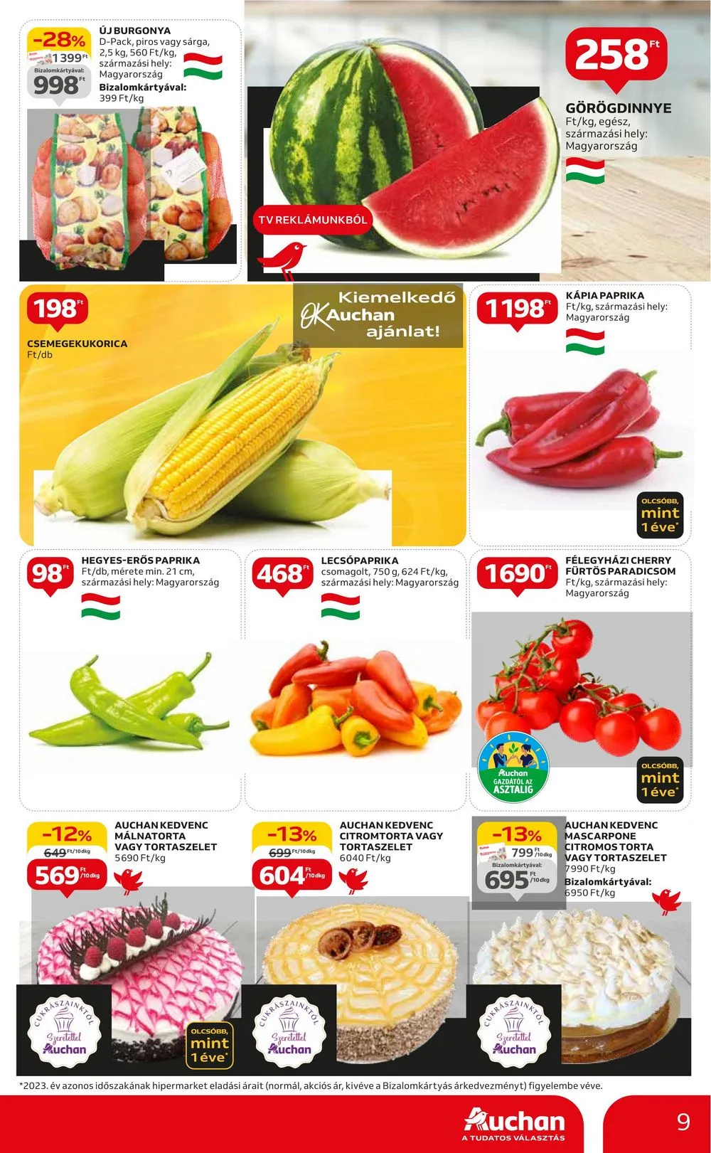 Auchan akciós újság Hipermarket 07.04–07.10 – 9. oldal