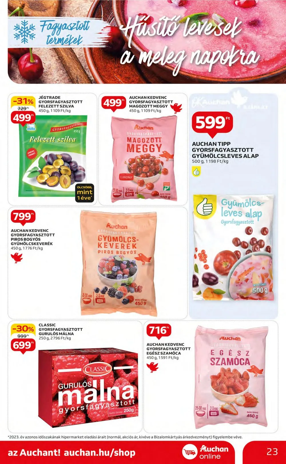 Auchan akciós újság Hipermarket 07.11–07.17 – 23. oldal