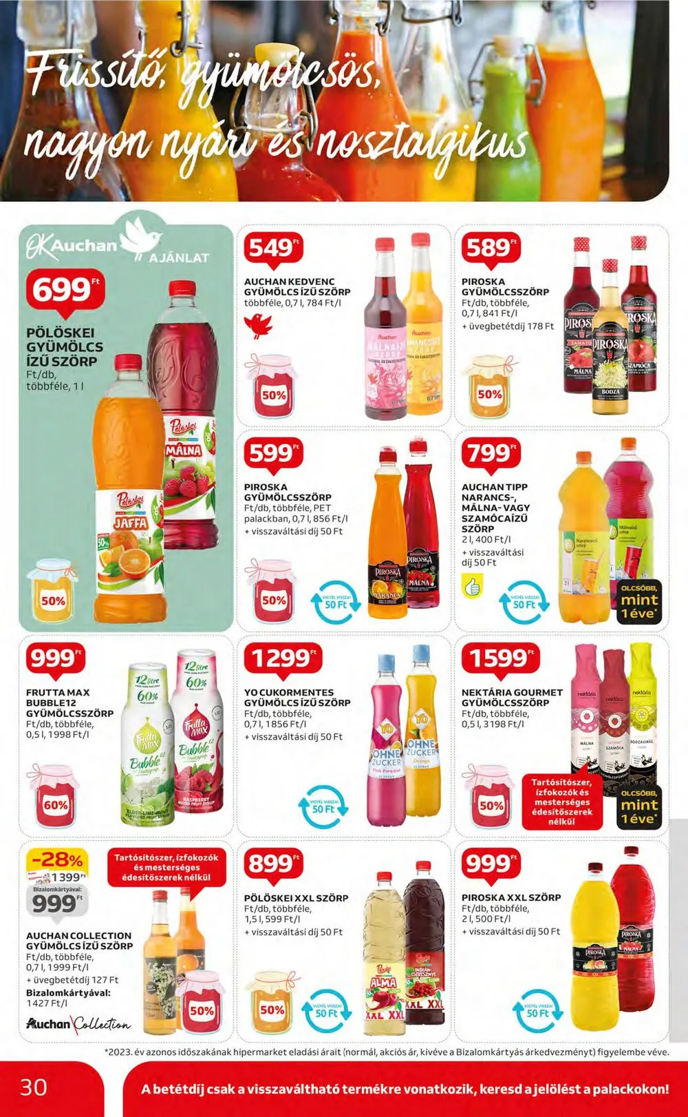 Auchan akciós újság Hipermarket 07.11–07.17 – 30. oldal