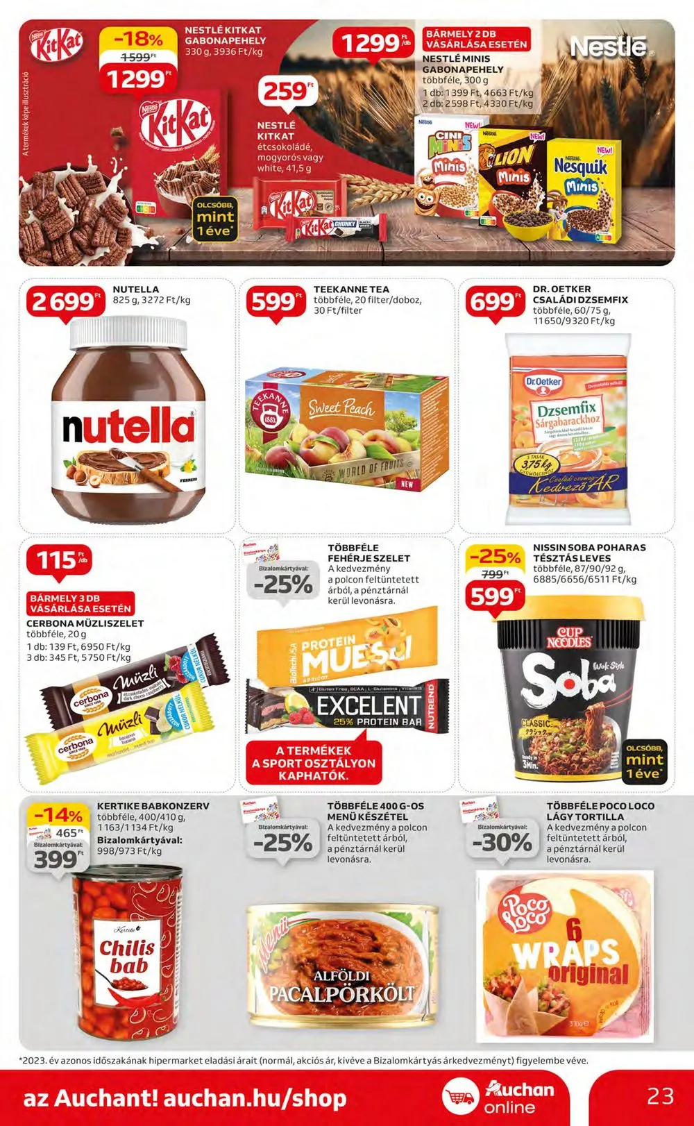Auchan akciós újság Hipermarket 07.18–07.24 – 23. oldal