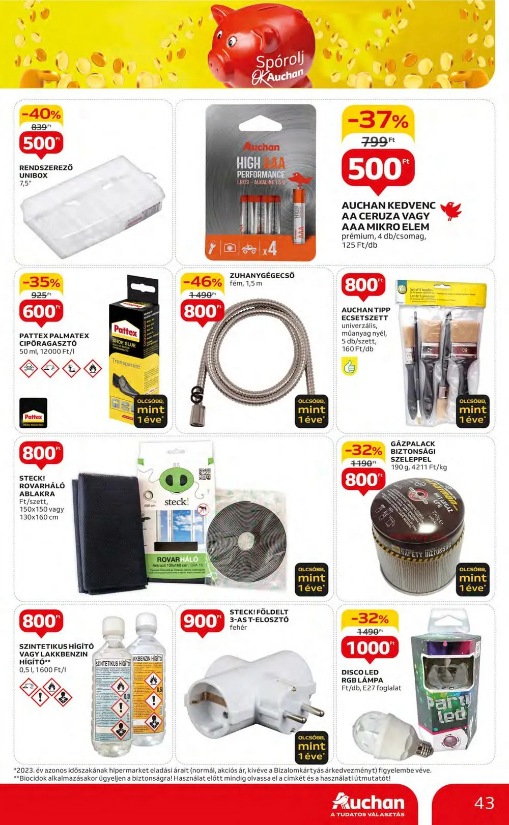 Auchan akciós újság Hipermarket 07.18–07.24 – 43. oldal